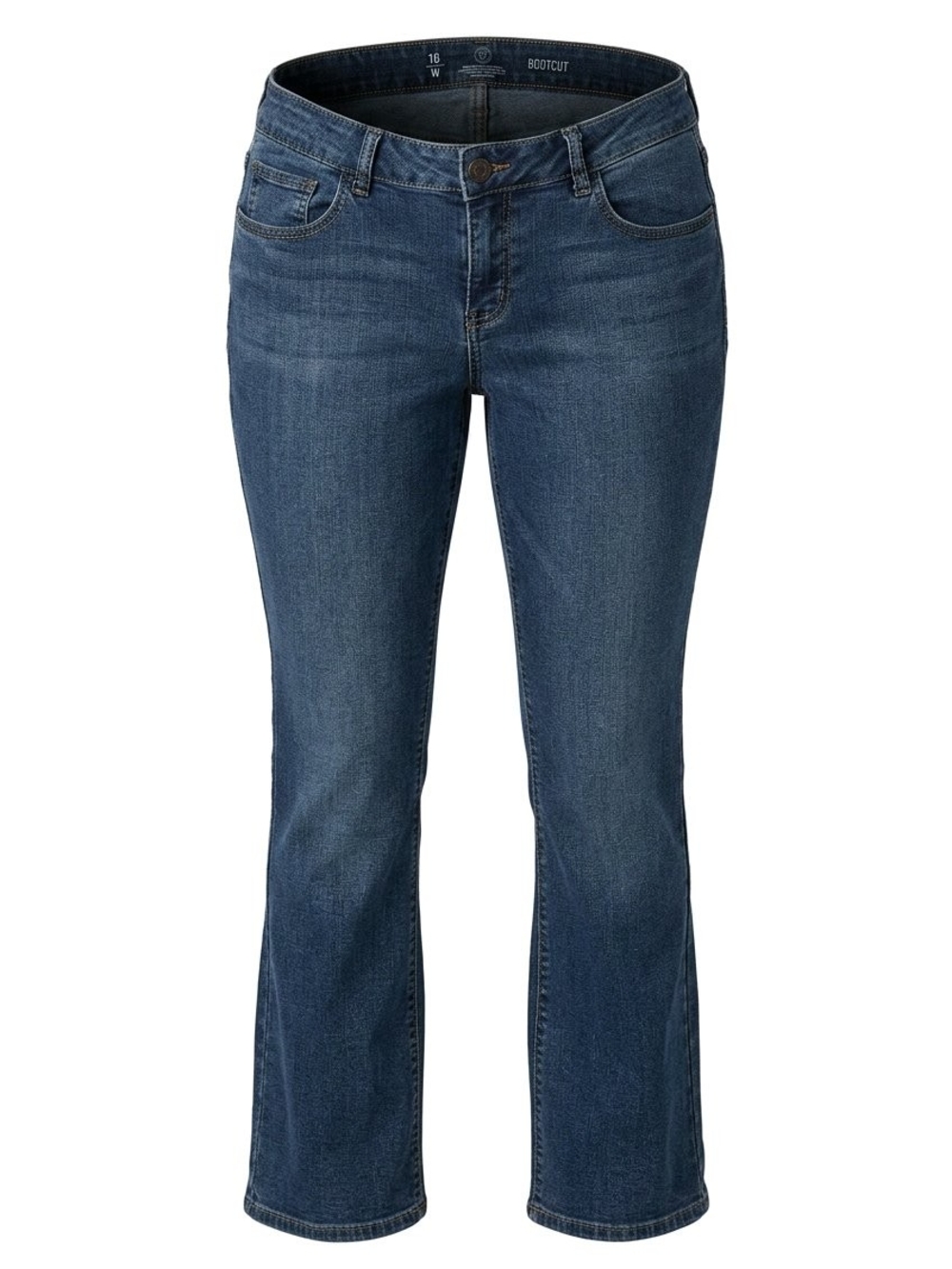 SO Juniors Bootcut Jeans Medium Wash Size 15 32x30 Mid-Rise Stretch